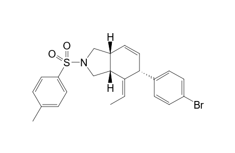 (3aR,5R,7aR,Z)-5-(4-bromophenyl)-4-ethylidene-2-((4-methylphenyl)sulfonyl)-2,3,3a,4,5,7a-hexahydro-1H-isoindole