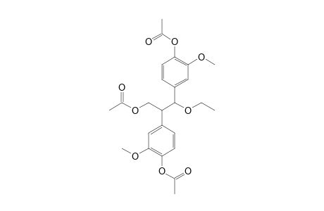 ERYTHRO-2,3-BIS-(4-ACETOXY-3-METHOXYPHENYL)-3-ETHOXYPROPAN-1-OL-ACETATE