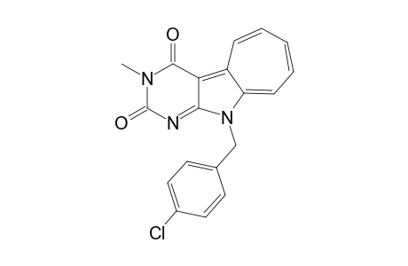 6-(4-Chlorobenzyl)-9-methylcyclohepta[b]pyrimido[5,4-d]pyrrole-8(6H),10(9H)-dione