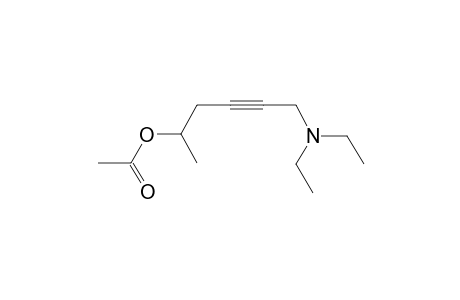 Acetic acid, (5-diethylamino-1-methyl-3-pentynyl) ester