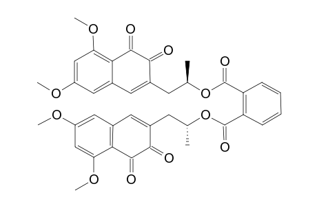 Phthaloyl tethered Bis-o-naphthoquinone