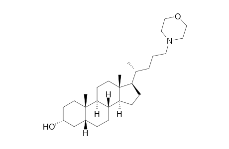 (3R,5R,8R,9S,10S,13R,14S,17R)-10,13-dimethyl-17-[(1R)-1-methyl-4-morpholino-butyl]-2,3,4,5,6,7,8,9,11,12,14,15,16,17-tetradecahydro-1H-cyclopenta[a]phenanthren-3-ol