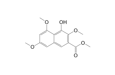 4-Hydroxy-3,5,7-trimethoxy-2-naphthalenecarboxylic acid methyl ester