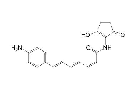 2,4,6-Heptatrienamide, 7-(4-aminophenyl)-N-(2-hydroxy-5-oxo-1-cyclopenten-1-yl)-