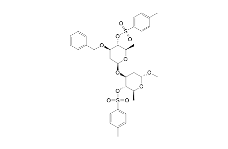 METHYL3-O-(3-O-BENZYL-2,6-DIDEOXY-4-O-(P-TOLYLSULFONYL)-BETA-D-ARABINO-HEXAPYRANOSYL)-2,6-DIDEOXY-4-O-(P-TOLYLSULFONYL)-ALPHA-D-ARABINO-HEXAPYRANOSIDE