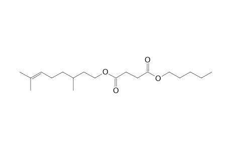 Succinic acid, 3,7-dimethyloct-6-en-1-yl pentyl ester