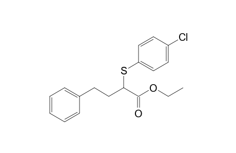 Ethyl 2-(p-chlorophenylthio)-4-phenylbutanoate