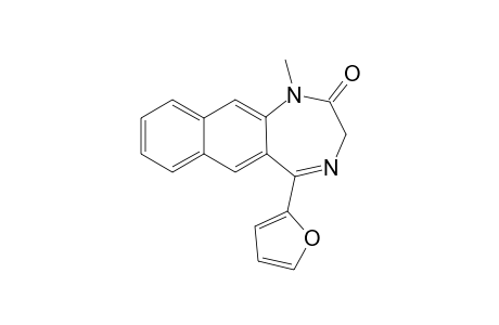 1-Methyl-5-(2'-furyl)-1,3-dihydronaphtho[e][1,4]diazepin-2-one