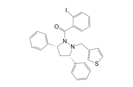 cis-3,5-Diphenyl-1-(2'-iodobenzoyl)-2-(3'-thienyl)methylpyrazolidine