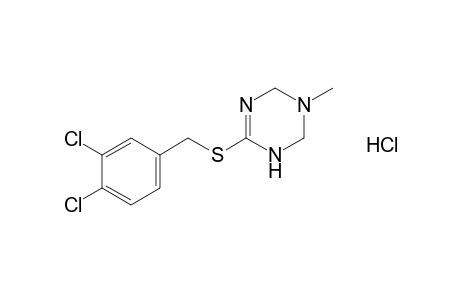 6-[(3,4-dichlorobenzyl)thio]-3-methyl-1,2,3,4-tetrahydro-s-triazine, monohydrochloride
