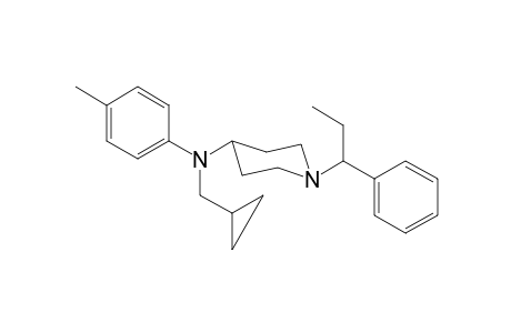 N-Cyclopropylmethyl-N-4-methylphenyl-1-(1-phenylpropyl)piperidin-4-amine