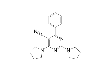 4-phenyl-2,6-dipyrrolidin-1-ylpyrimidine-5-carbonitrile