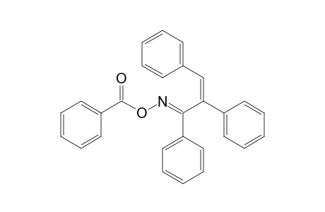 2-Propen-1-one, 1,2,3-triphenyl-, O-benzoyloxime
