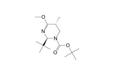 (2S,5R)-2-tert-butyl-6-methoxy-5-methyl-4,5-dihydro-2H-pyrimidine-3-carboxylic acid tert-butyl ester