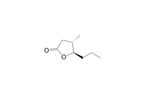 2(3H)-Furanone, dihydro-4-methyl-5-propyl-, trans-