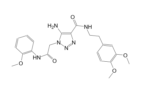 5-amino-N-[2-(3,4-dimethoxyphenyl)ethyl]-1-[2-(2-methoxyanilino)-2-oxoethyl]-1H-1,2,3-triazole-4-carboxamide
