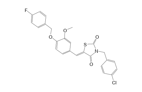 2,4-thiazolidinedione, 3-[(4-chlorophenyl)methyl]-5-[[4-[(4-fluorophenyl)methoxy]-3-methoxyphenyl]methylene]-, (5Z)-