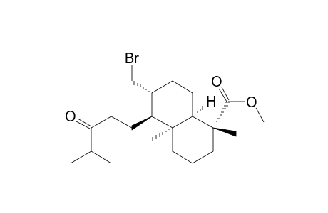 Methyl [ 1R-(1.alpha.,4a.alpha.,5.beta.,6.alpha.,8a.alpha.)]-6-bromomethyl-decahydro-1,4a-dimethyl-5-( 4'-methyl-3'-oxopentyl)naphthalene-1-carboxylate