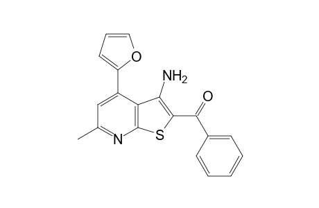 3-amino-4-(2-furyl)-6-methylthieno[2,3-b]pyridin-2-yl phenyl ketone
