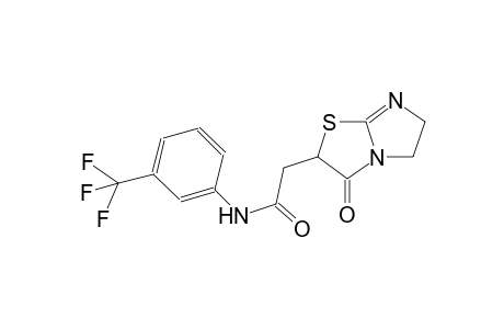 2-(3-oxo-2,3,5,6-tetrahydroimidazo[2,1-b][1,3]thiazol-2-yl)-N-[3-(trifluoromethyl)phenyl]acetamide