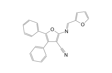 3-furancarbonitrile, 2-[[(E)-2-furanylmethylidene]amino]-4,5-diphenyl-