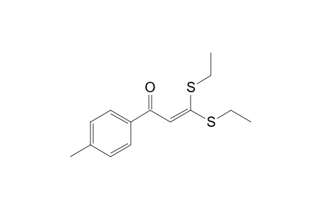 3,3-bis(ethylsulfanyl)-1-(4-methylphenyl)prop-2-en-1-one