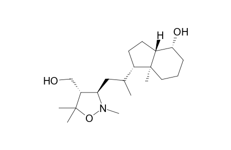 [3S-[3.beta.,4.alpha.,3-[(2R*),1R*(1.alpha.,3a.beta.,4.alpha.,7a.alpha.)]]]-3-[2-(octahydro-4-hydroxy-7a-methyl-1H-inden-1-yl)-propyl-2,5,5-trimethyl-4-isoxazolidinemethanol