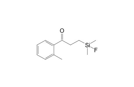 3-(Fluorodimethylsilyl)-1-(2-methylphenyl)propan-1-one