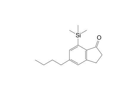 5-Butyl-7-(trimethylsilyl)-1-indanone