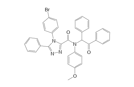 4H-1,2,4-Triazole-3-carboxamide, 4-(4-bromophenyl)-N-(4-methoxyphenyl)-N-(2-oxo-1,2-diphenylethyl)-5-phenyl-