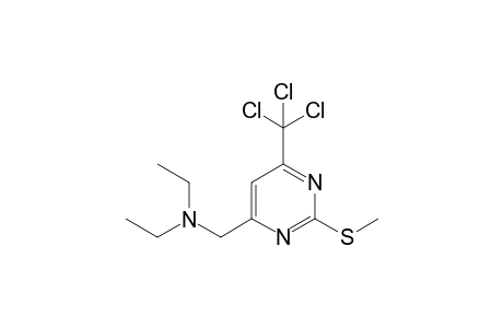 2-Methylthio-4-(trichloromethyl)-6-(diethylamino)methylpyrimidine