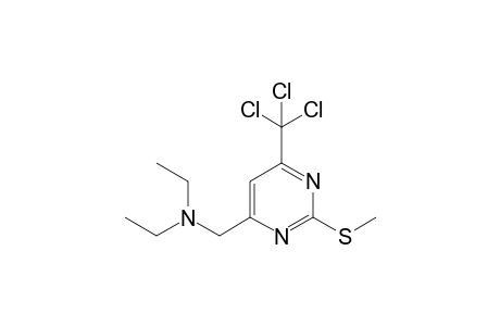 2-Methylthio-4-(trichloromethyl)-6-(diethylamino)methylpyrimidine