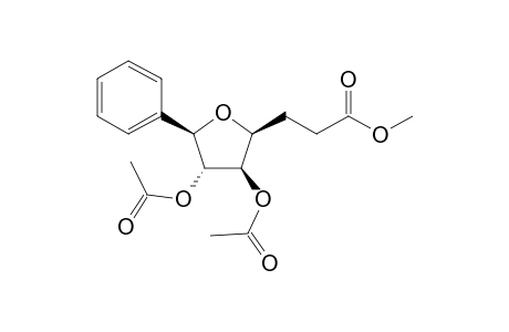 3-[(2S,3R,4R,5R)-3,4-diacetoxy-5-phenyl-tetrahydrofuran-2-yl]propionic acid methyl ester