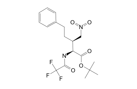 SYN-2-(TRIFLUORACETYL)-AMINO-3-NITROMETHYL-5-PHENYLPENTOIC-ACID-TERT.-BUTYLESTER