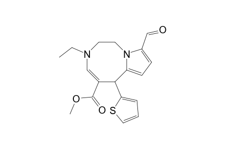 Methyl3-ethyl-9-formyl-6-(2-thienyl)-1,2,3,6-tetrahydropyrrolo[1,2-d][1,4]diazocine-5-carboxylate