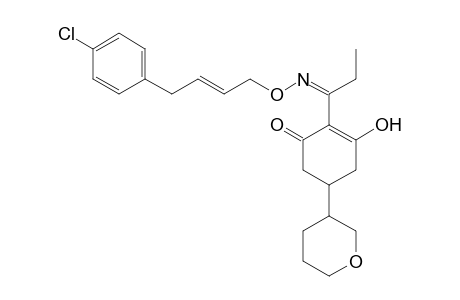 2-Cyclohexen-1-one, 2-[1-[[[4-(4-chlorophenyl)-2-butenyl]oxy]imino]propyl]-3-hydroxy-5-(tetrahydro-2H-pyran-3-yl)-