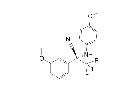 (R)-3,3,3-trifluoro-2-(3-methoxyphenyl)-2-((4-methoxyphenyl)amino)propanenitrile