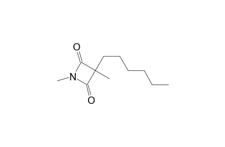 1,3-Dimethyl-3-hexylazetidine-2,4-dione