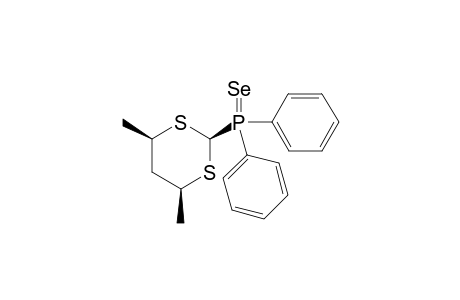 r-2-[Diphenyl(selenophosphinoyl)]-c-4,c-6-dimethyl-1,3-dithiane