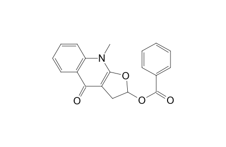 Furo[2,3-b]quinolin-4(2H)-one, 2-(benzoyloxy)-3,9-dihydro-9-methyl-, (.+-.)-