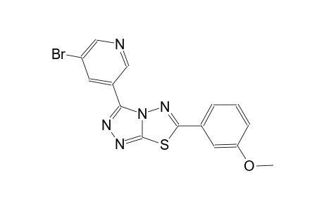 [1,2,4]triazolo[3,4-b][1,3,4]thiadiazole, 3-(5-bromo-3-pyridinyl)-6-(3-methoxyphenyl)-