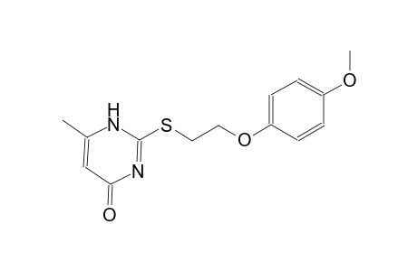 2-{[2-(4-methoxyphenoxy)ethyl]sulfanyl}-6-methyl-4(1H)-pyrimidinone