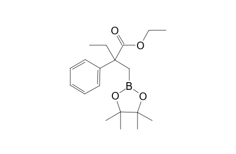 Ethyl 2-phenyl-2-((4,4,5,5-tetramethyl-1,3,2-dioxaborolan-2-yl)methyl)butanoate
