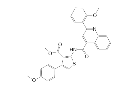 methyl 4-(4-methoxyphenyl)-2-({[2-(2-methoxyphenyl)-4-quinolinyl]carbonyl}amino)-3-thiophenecarboxylate