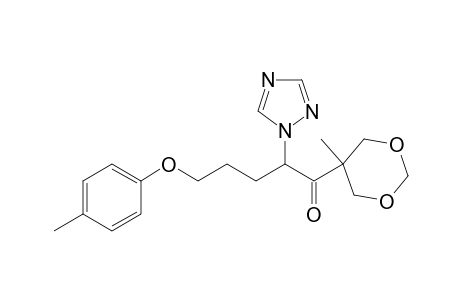 1-Pentanone, 1-(5-methyl-1,3-dioxan-5-yl)-5-(4-methylphenoxy)-2-(1H-1,2,4-triazol-1-yl)-