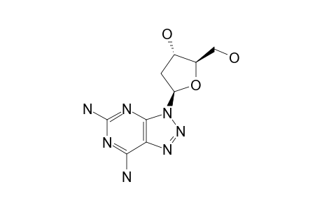 5,7-DIAMINO-3-(2-DEOXY-BETA-D-ERYTHRO-PENTOFURANOSYL)-3H-1,2,3-TRIAZOLO-[4,5-D]-PYRIMIDINE