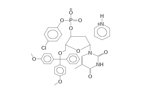 5'-O-DIMETHOXYTRITYLDEOXYTHYMIDINE, 3'-(4-CHLOROPHENYL)PHOSPHATE,PYRIDINIUM SALT