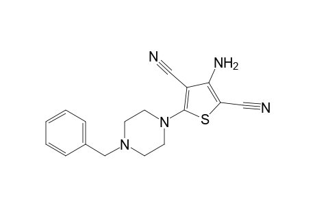 3-Amino-5-(4-benzyl-1-piperazinyl)-2,4-thiophenedicarbonitrile