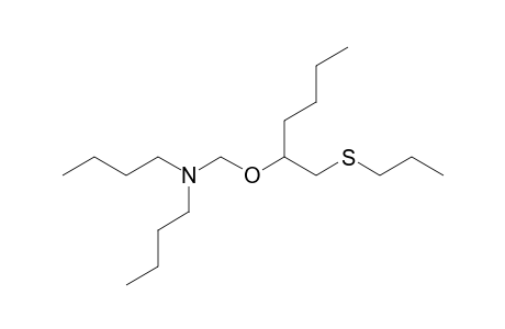 Dibutyl(1-propylsulfanylmethylpentyloxymethyl)amine