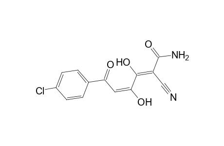 (2Z,4E)-6-(4-Chlorophenyl)-2-cyano-3,4-dihydroxy-6-oxo-2,4-hexadienamide